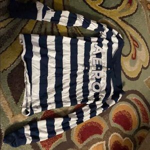 aeropostale navy blue and white